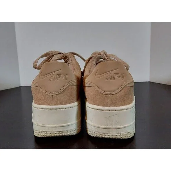 Nike Womens Air Force 1 Sage Low Sneakers Shoes Pink AR5339-201 Suede Lace Up 7 - Picture 5 of 8